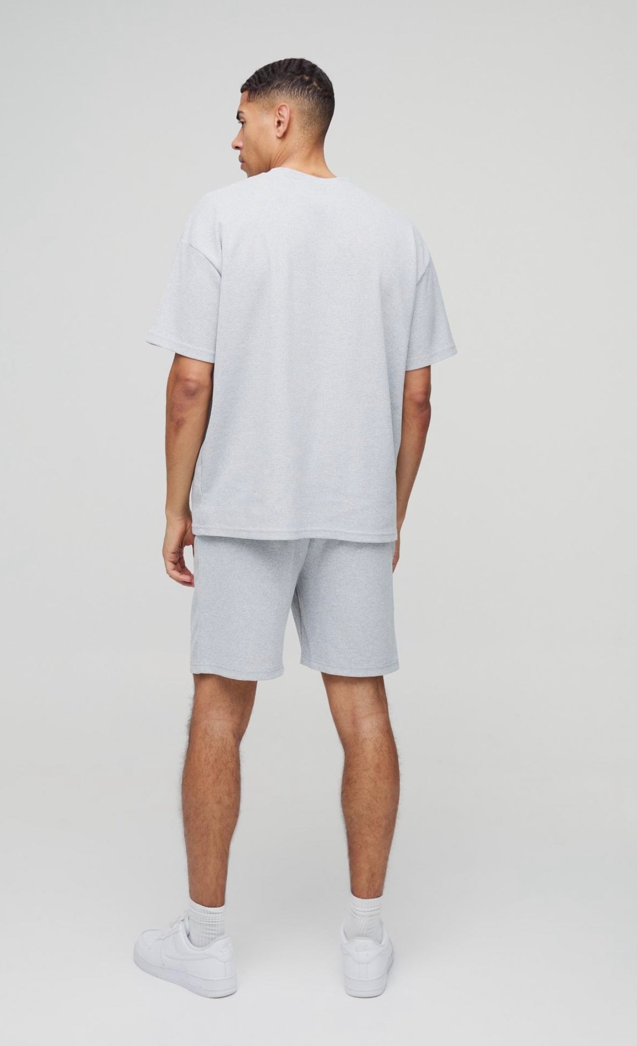 Grey Waffle Shorts