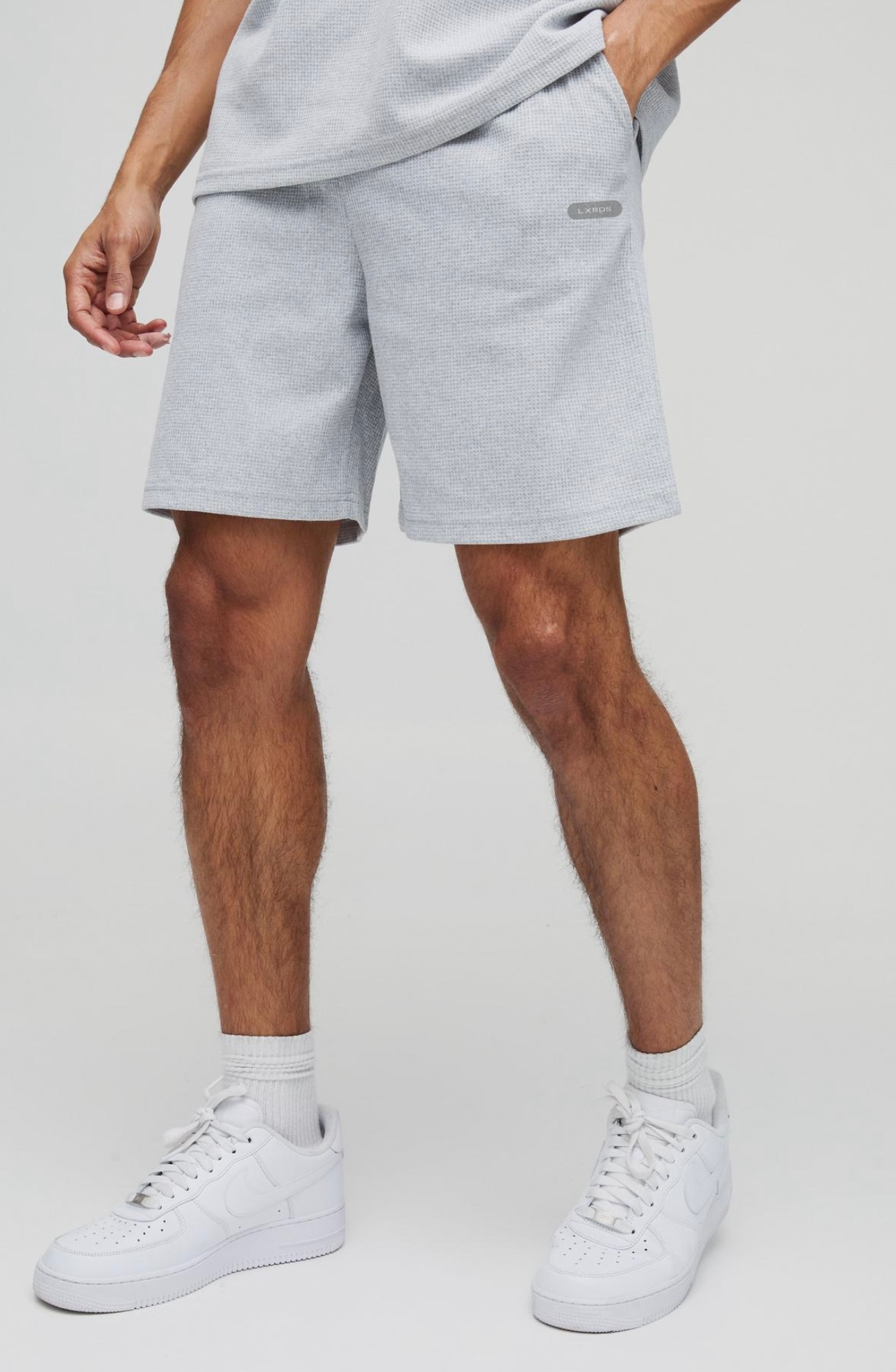 Grey Waffle Shorts